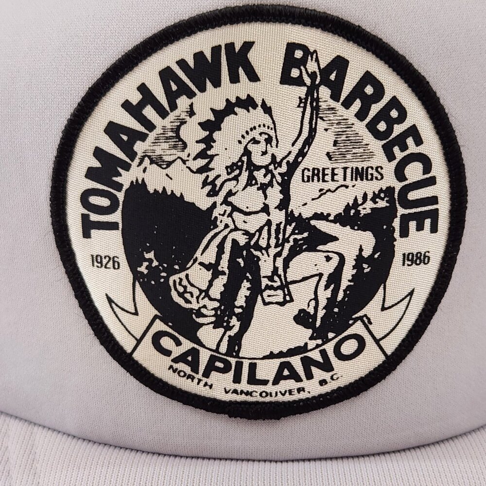 Tomahawk Barbecue Trucker Hat Capilano North Van 1926-1986 - Picture 2 of 10